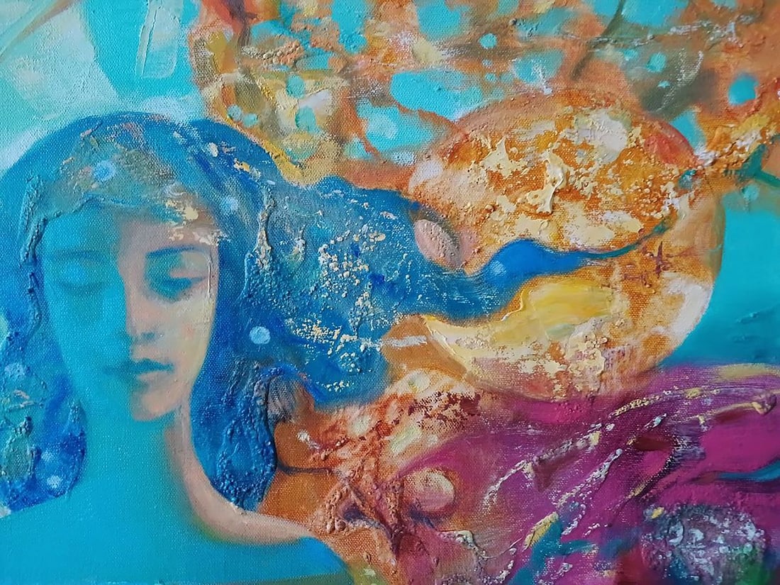 Abstract oil painting Aqua Vita Anatoly Tarabanov - 6