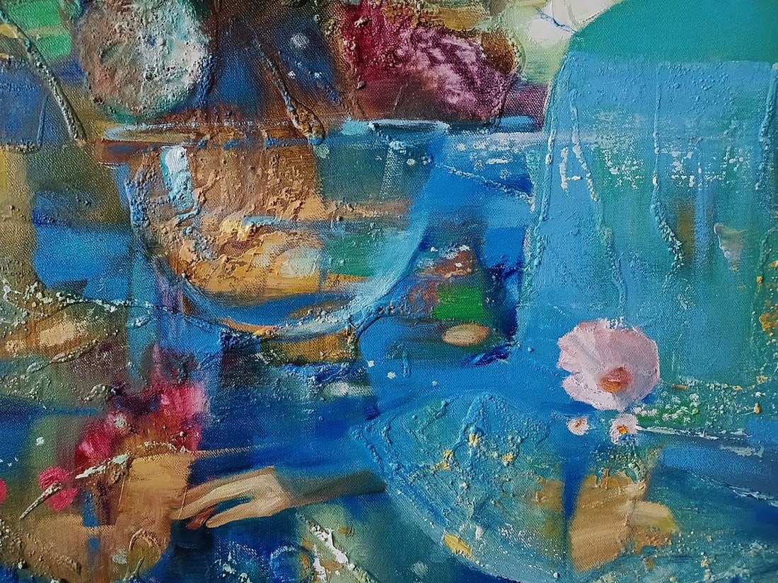 Abstract oil painting Aqua Vita Anatoly Tarabanov - 8