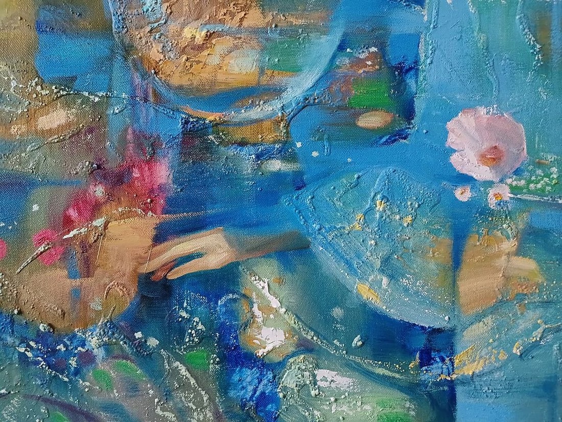 Abstract oil painting Aqua Vita Anatoly Tarabanov - 9