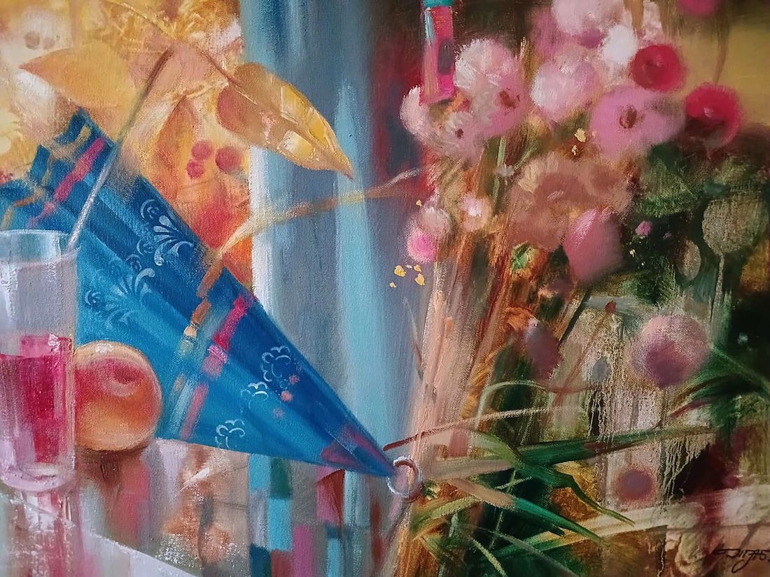 Abstract oil painting Autumn still life Anatoly Tarabanov - 6