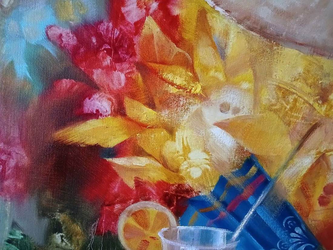 Abstract oil painting Autumn still life Anatoly Tarabanov - 9
