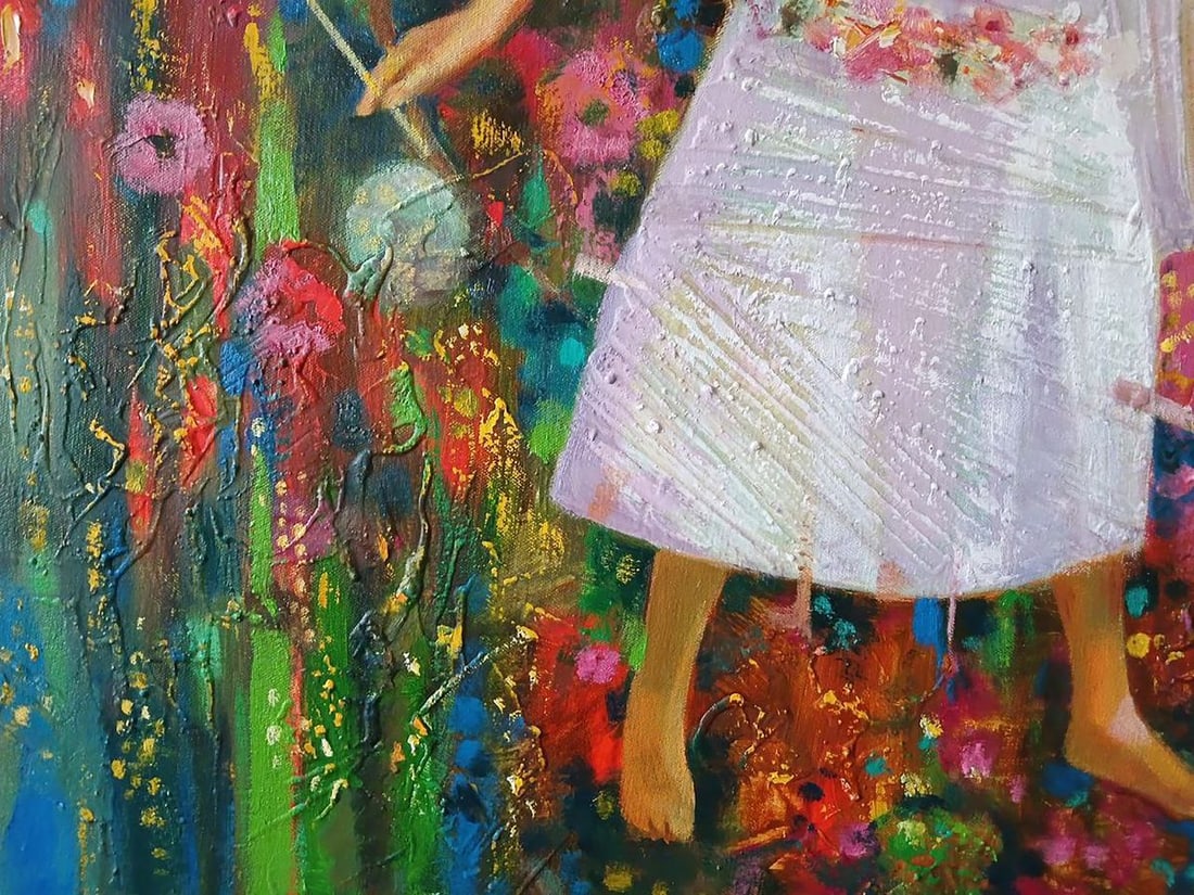 Abstract oil painting Two angels Anatoly Tarabanov - 9