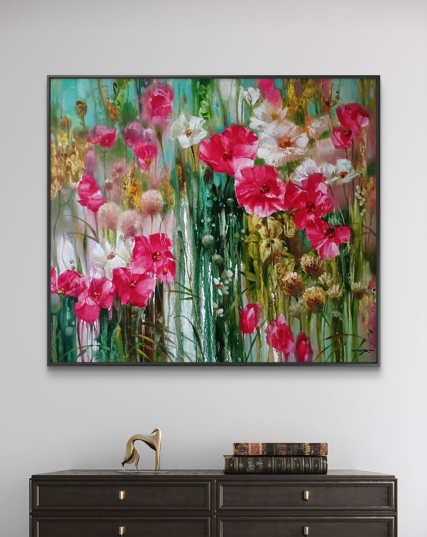 Abstract oil painting Spring flowers Anatoly Tarabanov - 2