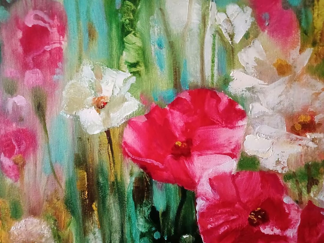 Abstract oil painting Spring flowers Anatoly Tarabanov - 5