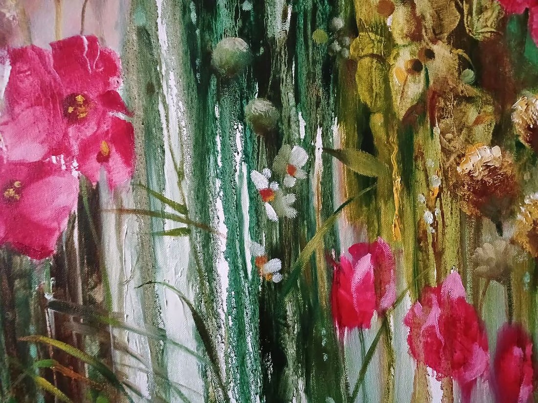 Abstract oil painting Spring flowers Anatoly Tarabanov - 8