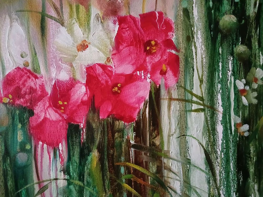 Abstract oil painting Spring flowers Anatoly Tarabanov - 9