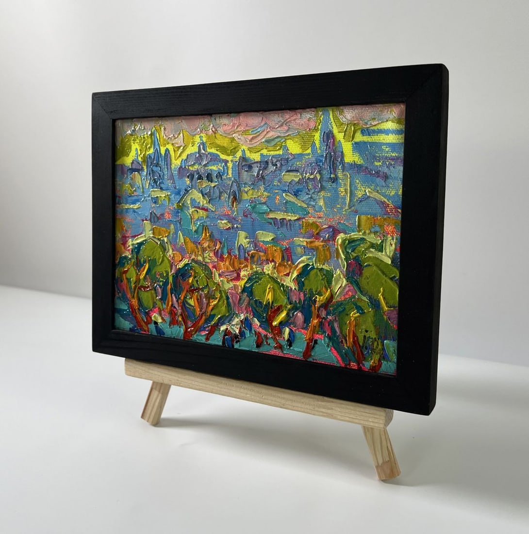 Oil painting Dynamics of the Solar City Oleksiy Ivanyuk - 2
