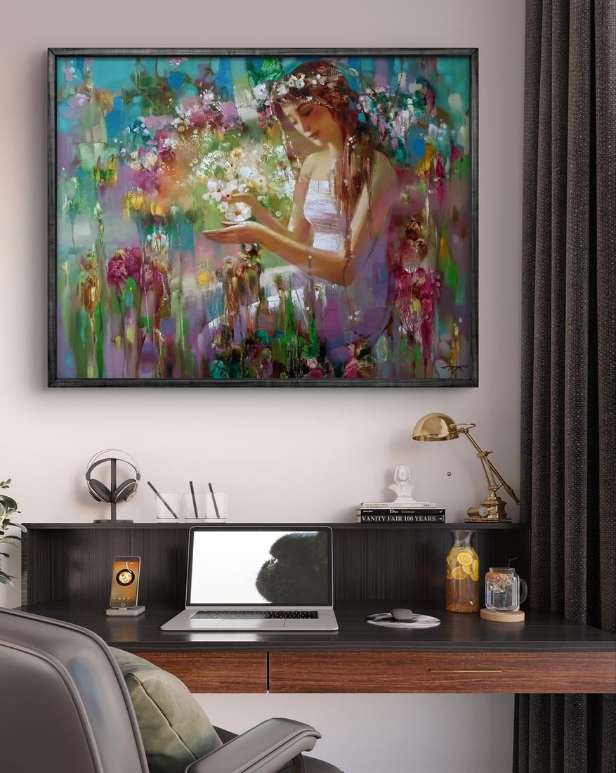 Abstract oil painting Spring Mirage Anatoly Tarabanov - 3