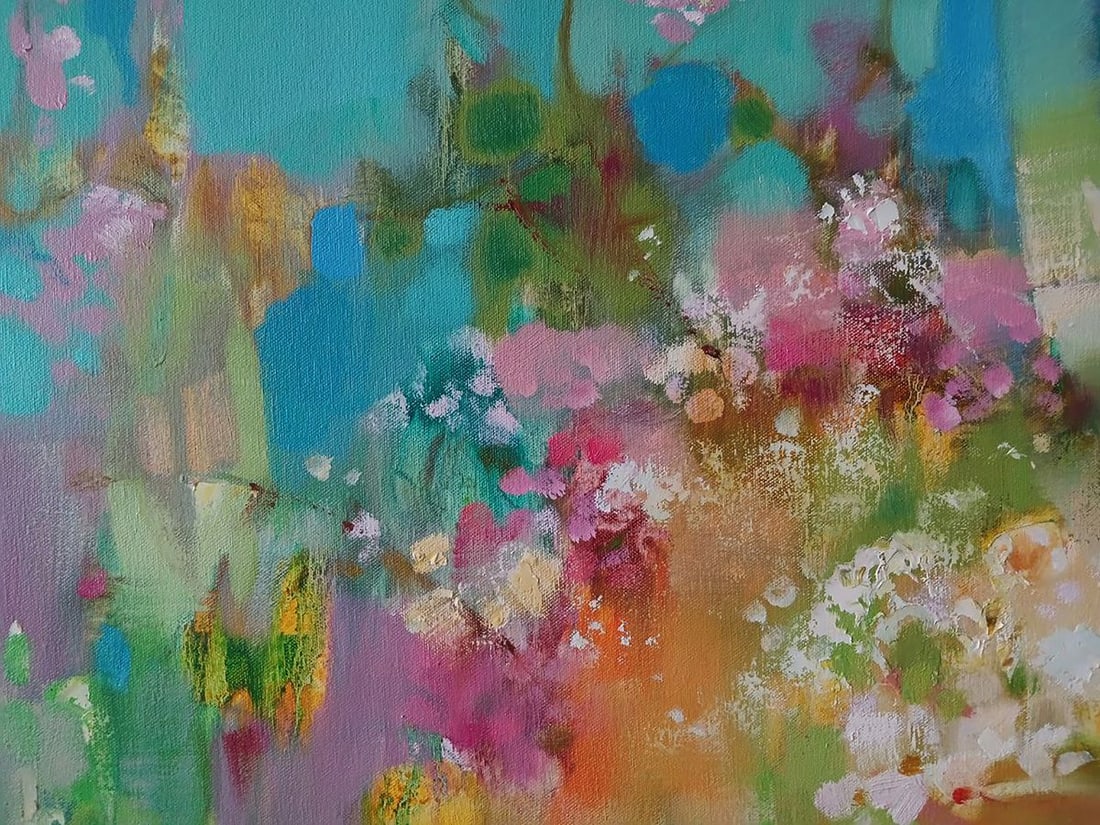 Abstract oil painting Spring Mirage Anatoly Tarabanov - 4