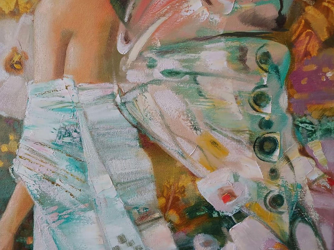 Abstract oil painting Spring flowers Anatoly Tarabanov - 7
