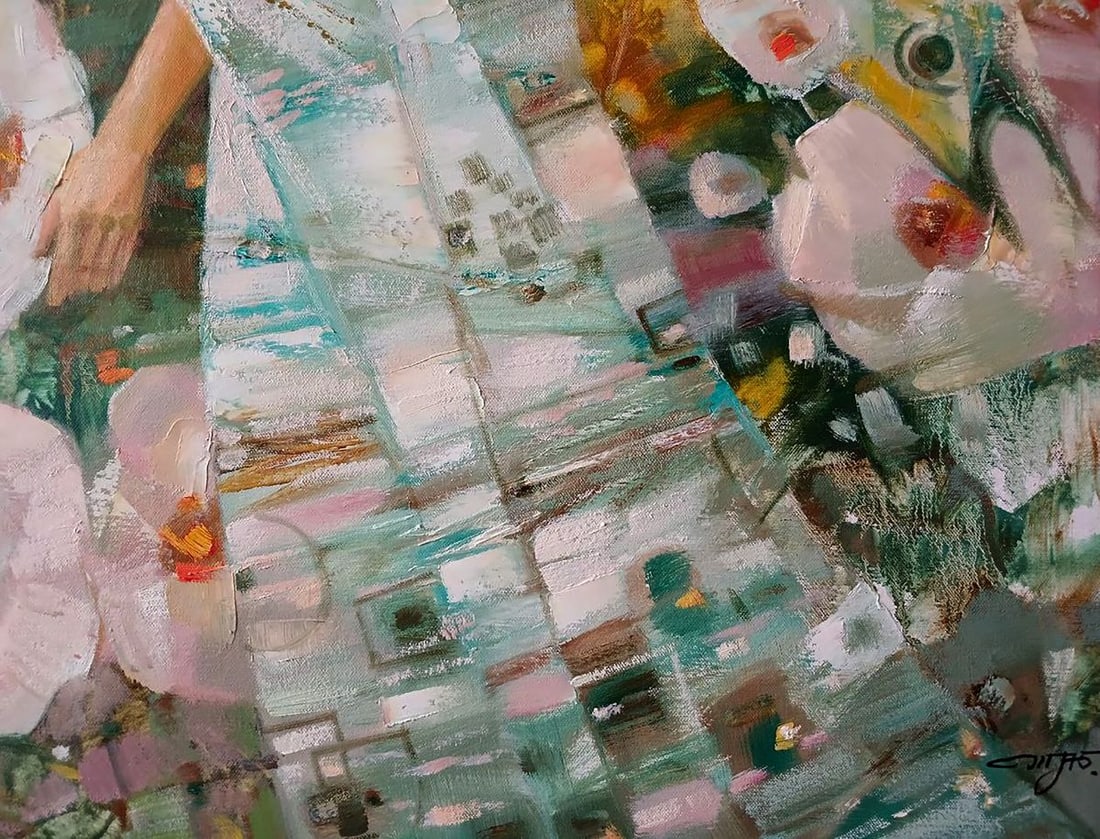 Abstract oil painting Spring flowers Anatoly Tarabanov - 9
