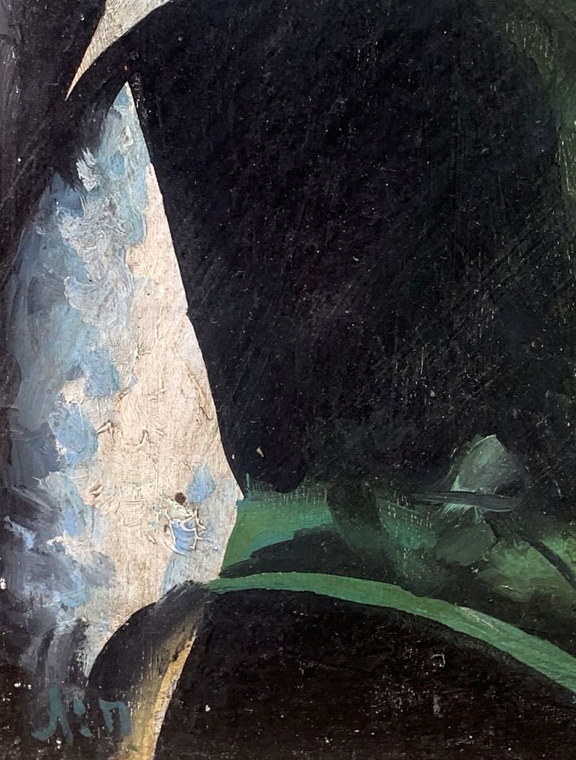 Abstract oil painting Autumn thoughts (based on Lyubov Popova) V. Konotopsky - 4