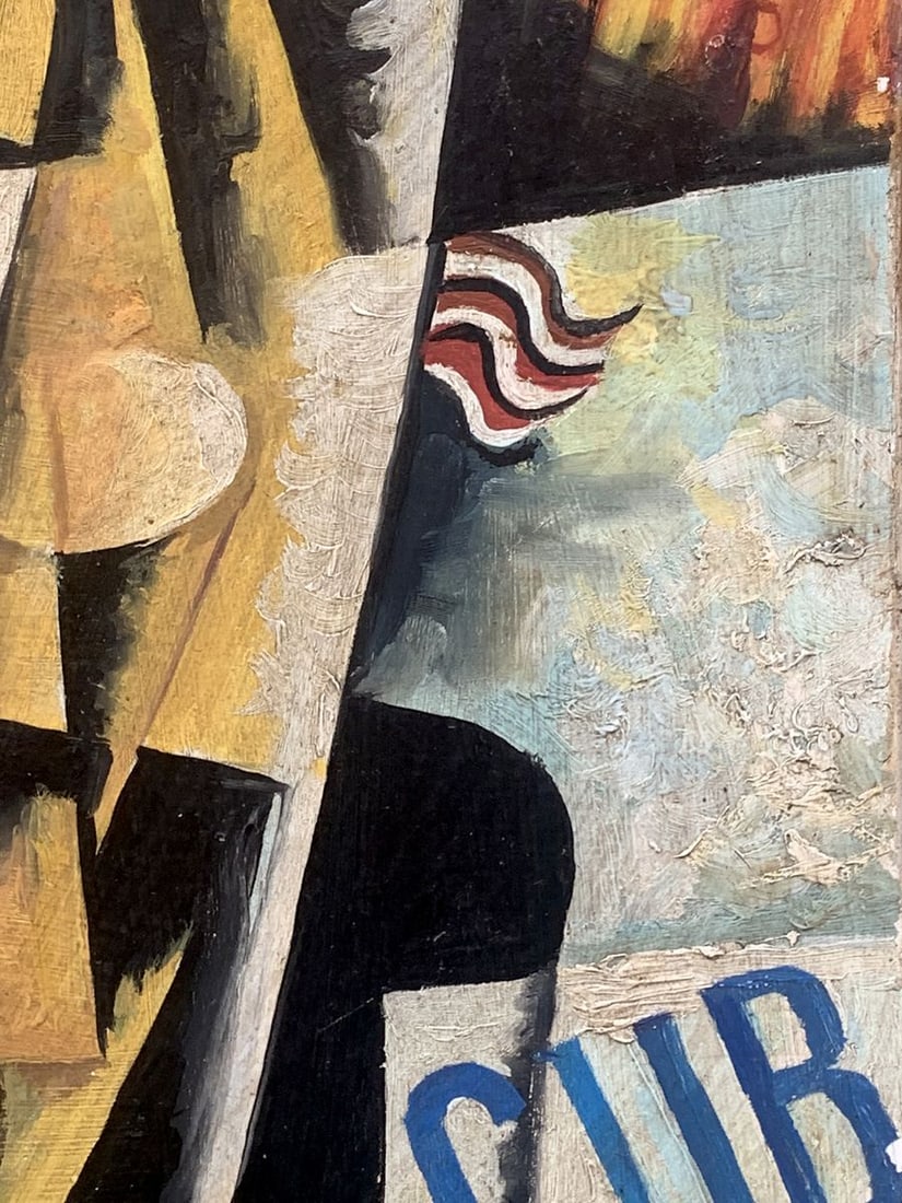 Abstract oil painting Autumn thoughts (based on Lyubov Popova) V. Konotopsky - 6