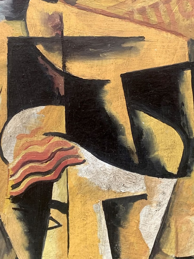 Abstract oil painting Autumn thoughts (based on Lyubov Popova) V. Konotopsky - 8