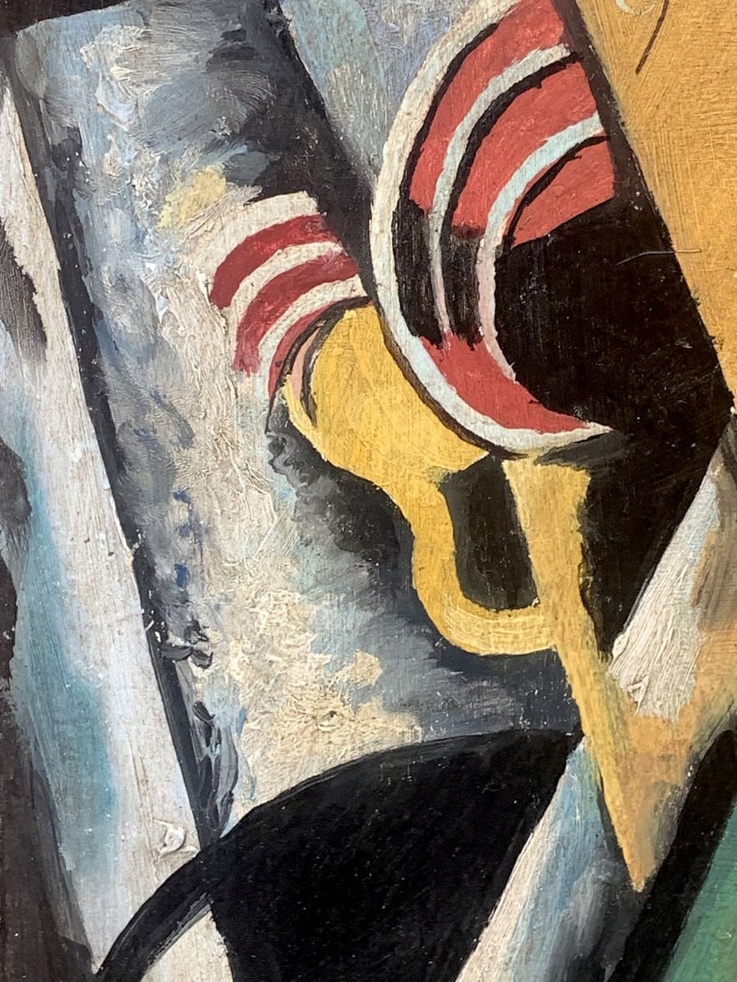 Abstract oil painting Autumn thoughts (based on Lyubov Popova) V. Konotopsky - 9
