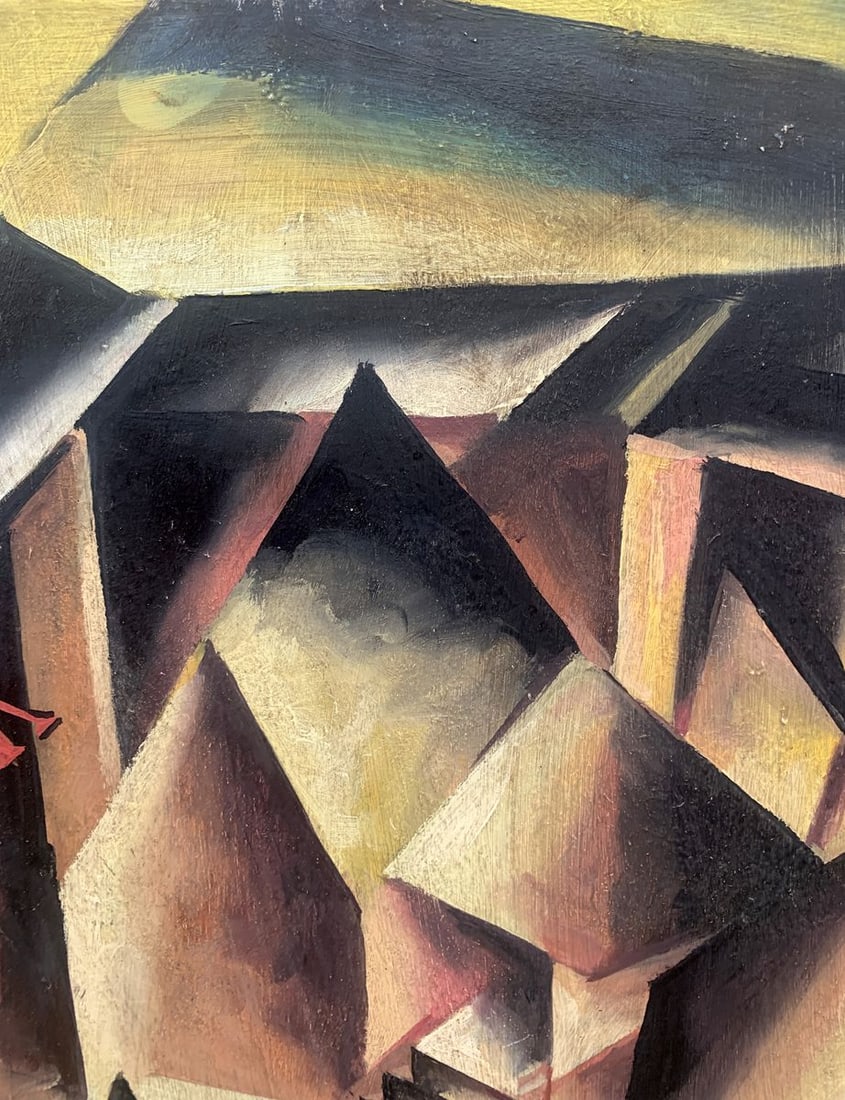 Abstract oil painting Labyrinth (based on Lyubov Popova) V. Konotopsky - 6