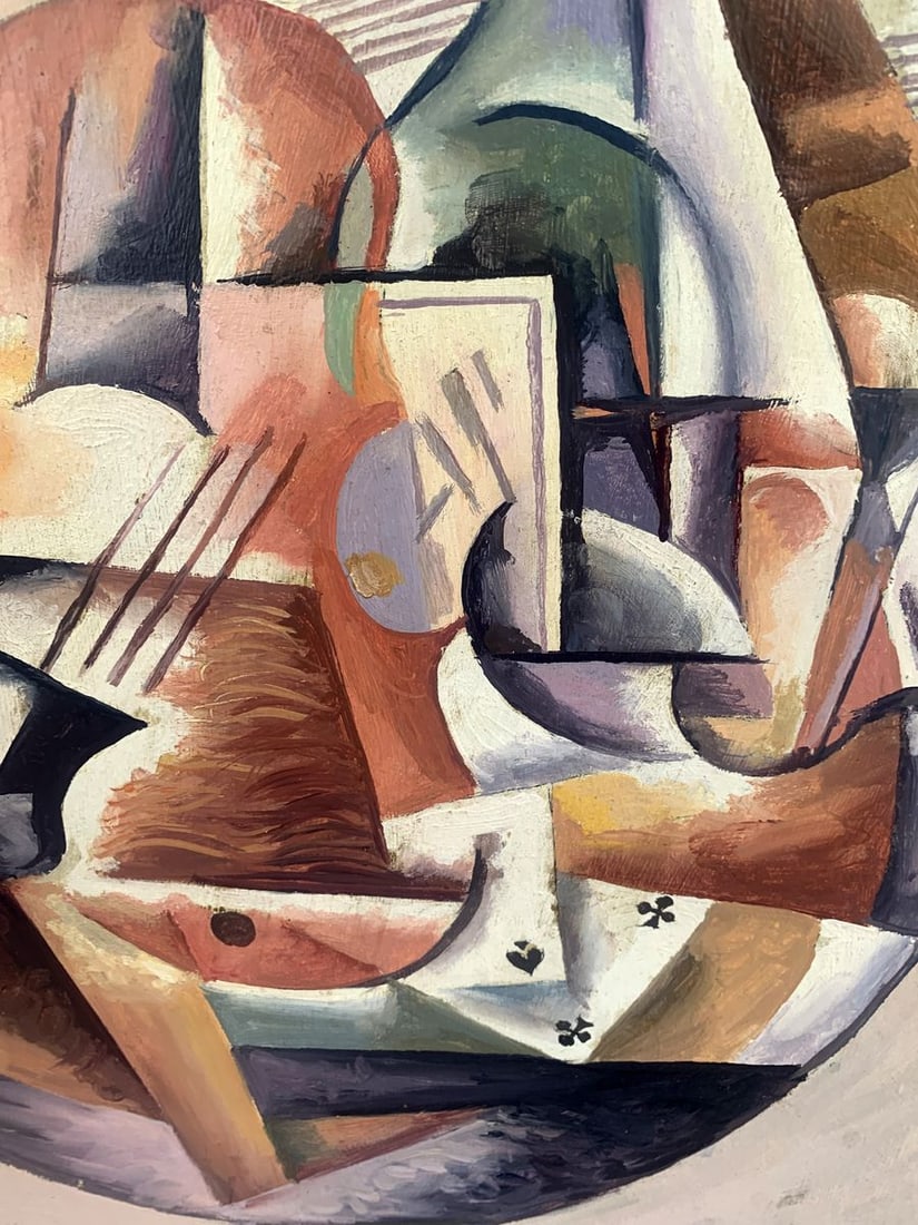 Abstract oil painting Music life (based on Lyubov Popova) V. Konotopsky - 6