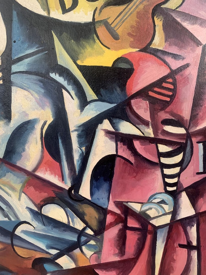Abstract oil painting Musical vibe (based on Lyubov Popova) V. Konotopsky - 7
