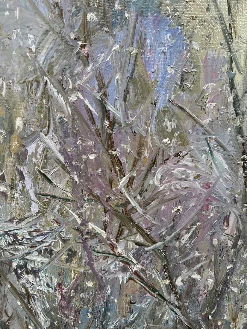 Oil painting It was snowing V. Mishurovsky - 8