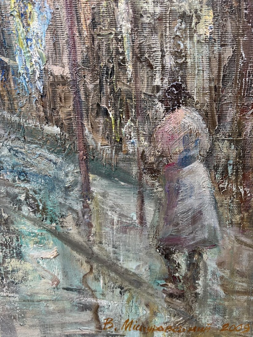 Oil painting Silver rain V. Mishurovsky - 2