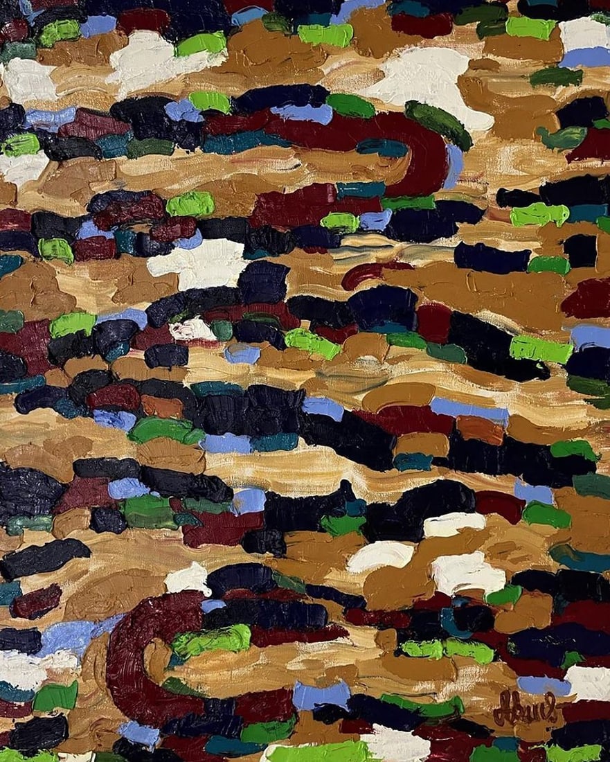 Oil painting Forest abstraction Oleksiy Dakhnenko (1 of 7)