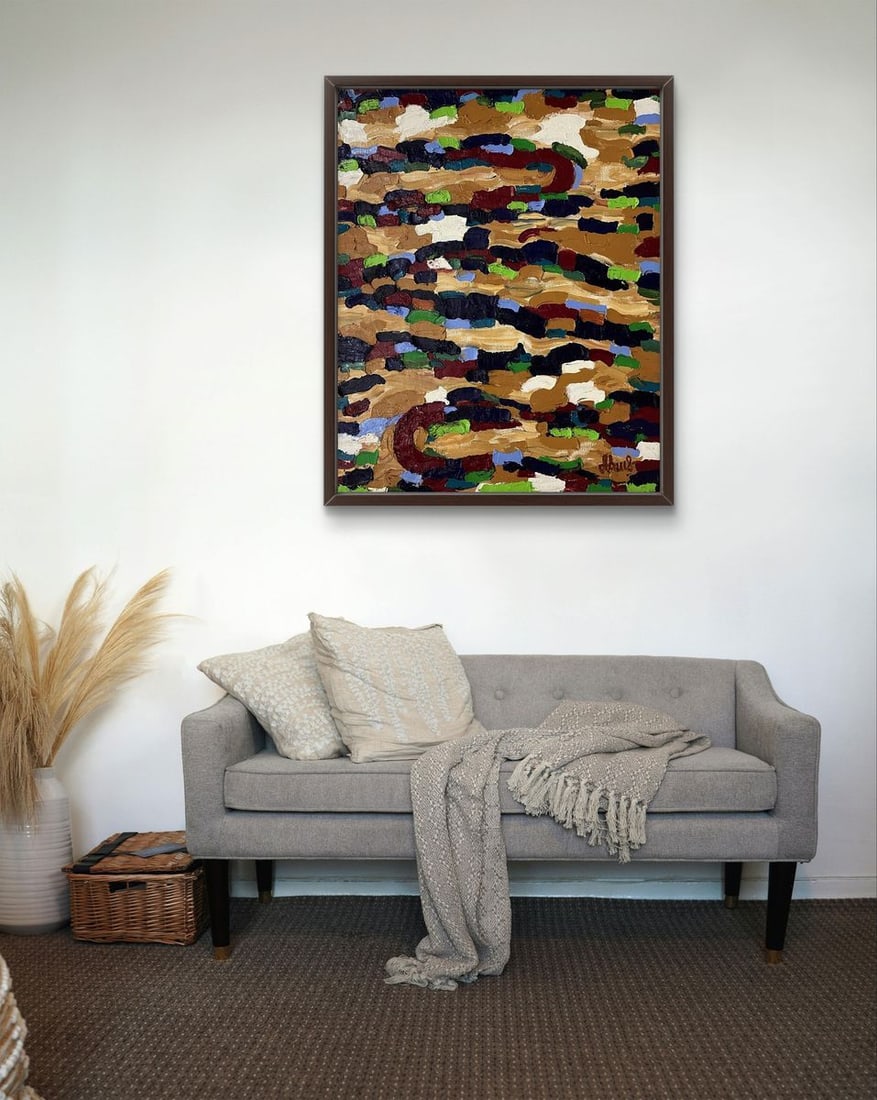 Oil painting Forest abstraction Oleksiy Dakhnenko - 2