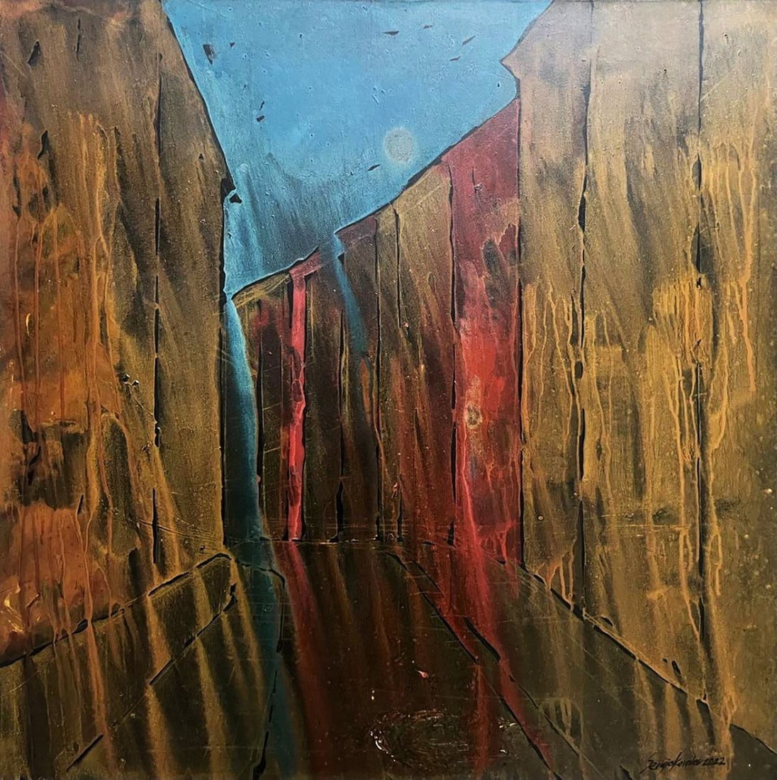 Oil painting Movement Serhiy Kovalev: Title: Oil painting Movement Serhiy Kovalev Description: NoGaller 148 *** ABOUT THIS PAINTING *** * TITLE: "Movement" * ARTISTS: Serhiy Kovalev * SIZE: 100x100 cm/'39.37x39.37 inches' * MEDIUM: oil, c