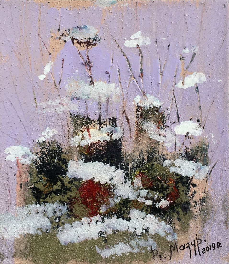 Abstract oil painting Wildflowers Mazur Vladimir (1 of 9)