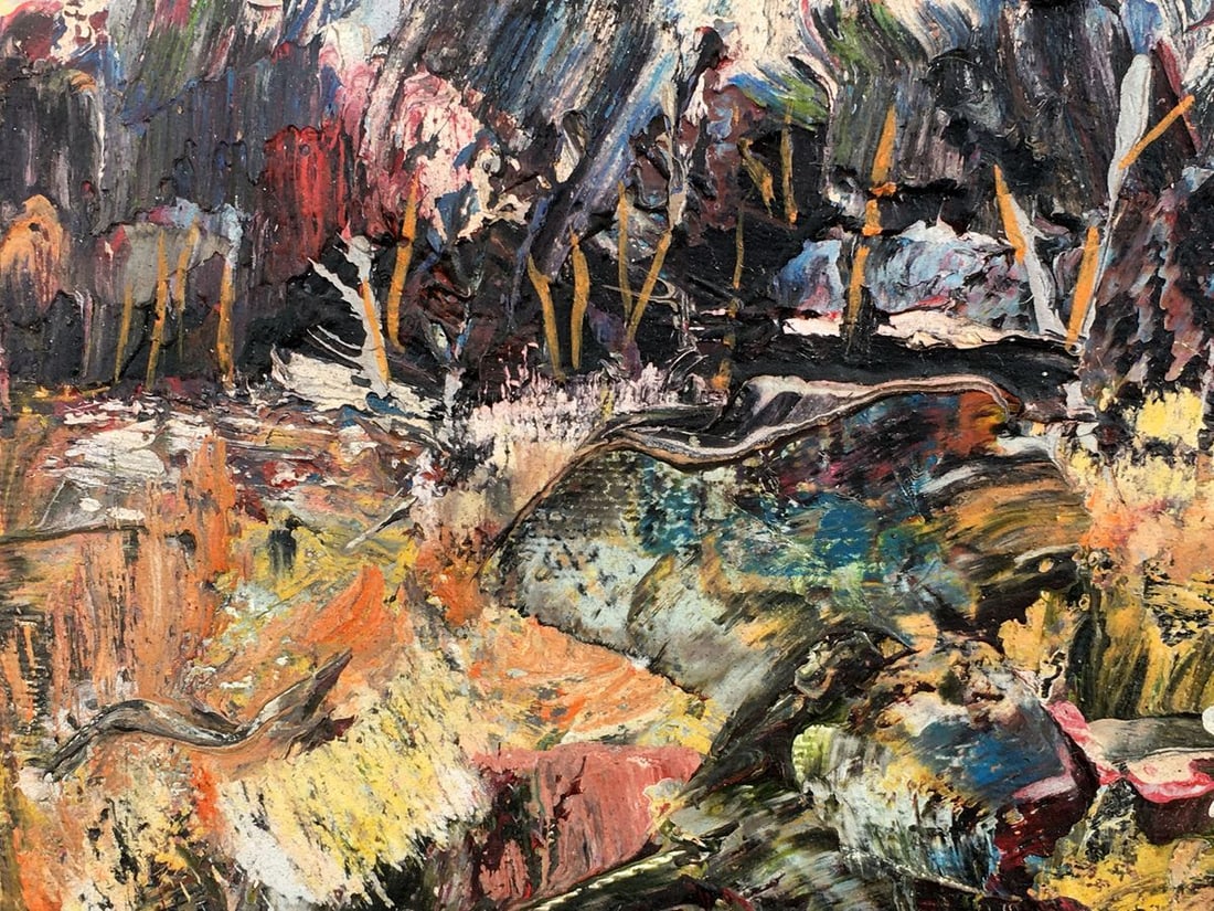 Abstract oil painting Pink evening Mazur Vladimir - 7