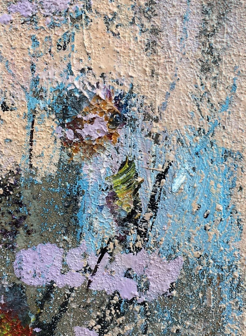 Abstract oil painting Still life with wildflowers Mazur Vladimir - 4