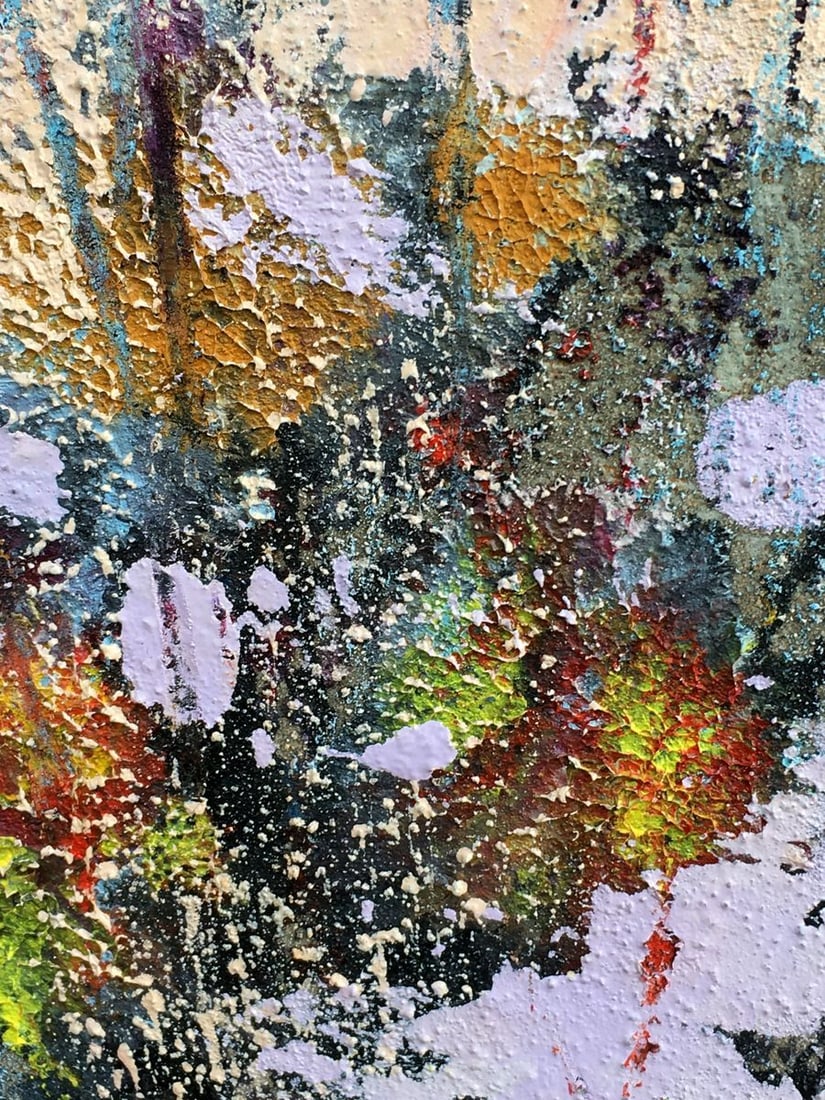 Abstract oil painting Still life with wildflowers Mazur Vladimir - 6