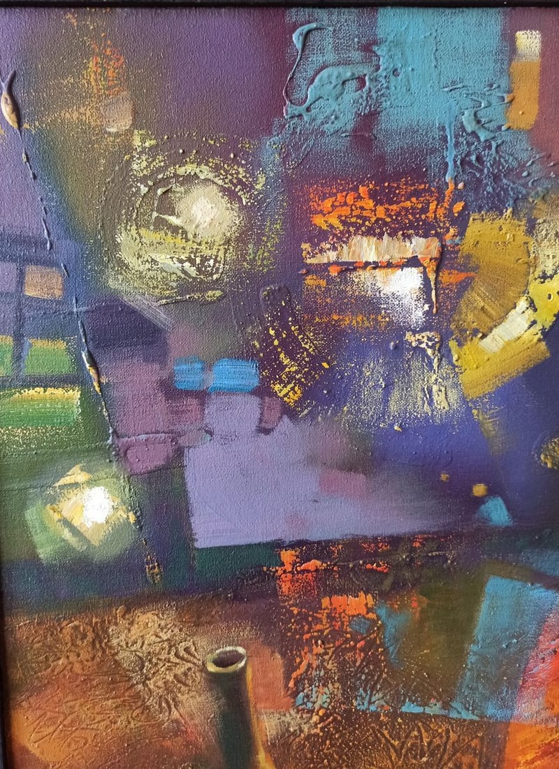 Abstract oil painting Night blues Anatoly Borisovich Tarabanov - 2