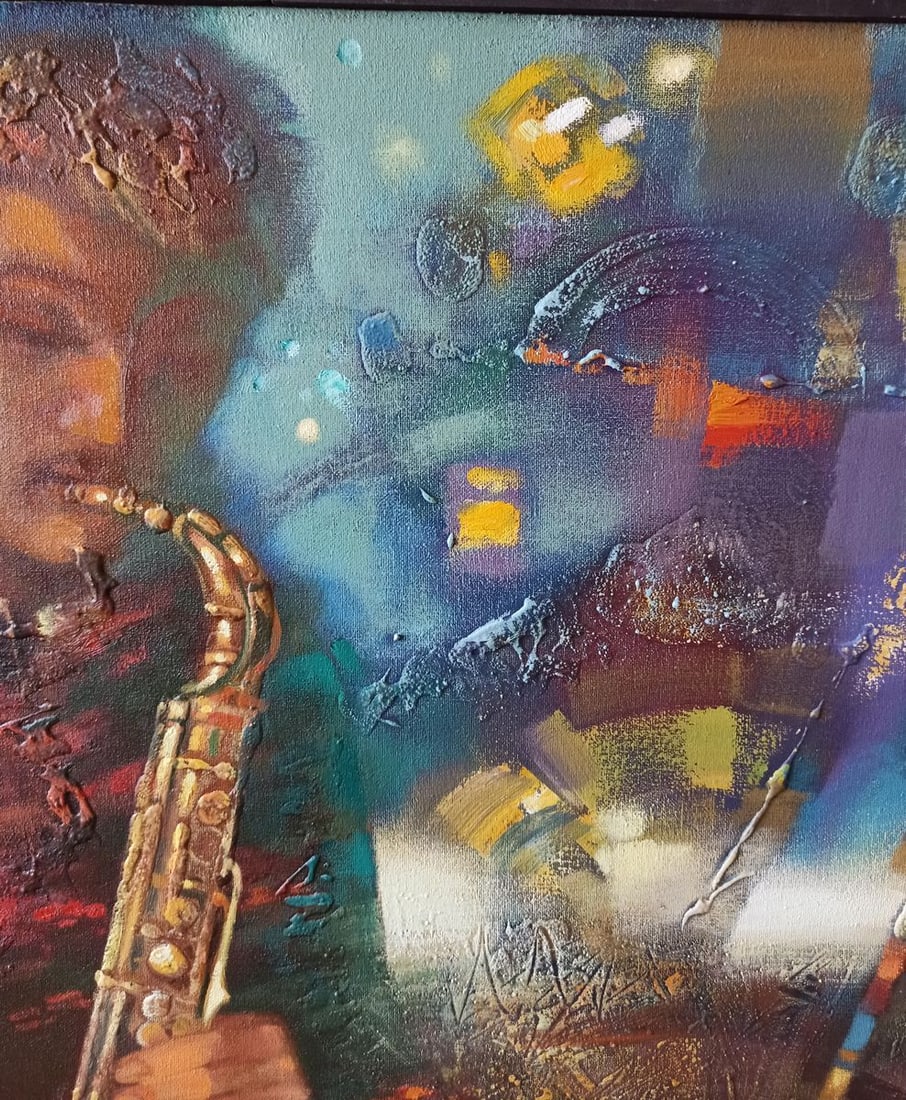 Abstract oil painting Night blues Anatoly Borisovich Tarabanov - 5
