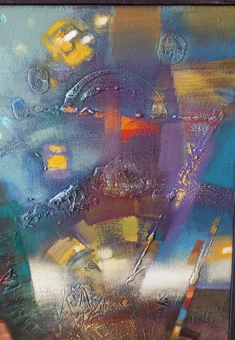 Abstract oil painting Night blues Anatoly Borisovich Tarabanov - 6