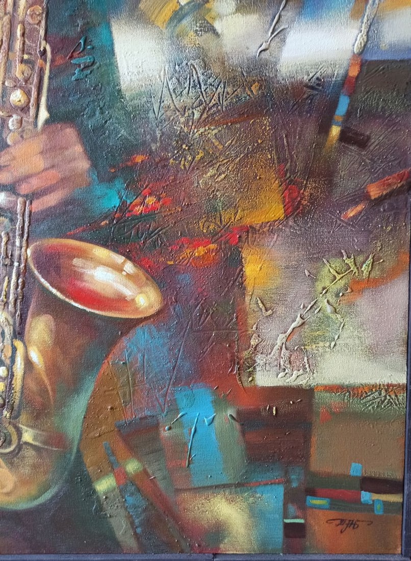 Abstract oil painting Night blues Anatoly Borisovich Tarabanov - 7
