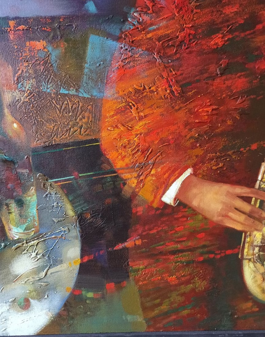 Abstract oil painting Night blues Anatoly Borisovich Tarabanov - 9