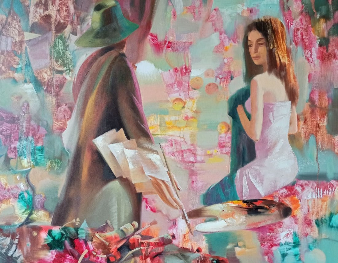 Abstract oil painting Painter Anatoly Borisovich Tarabanov: Title: Abstract oil painting Painter Anatoly Borisovich Tarabanov Description: NoTar 156 *** ABOUT THIS PAINTING *** * TITLE: "Painter" * ARTISTS: Anatoly Borisovich Tarabanov * SIZE: 70x90 cm/'27.55x