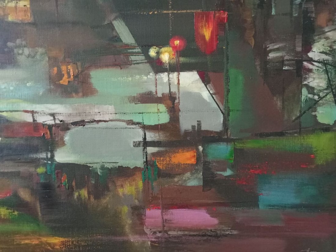 Oil painting urban landscape Anatoly Borisovich Tarabanov - 5