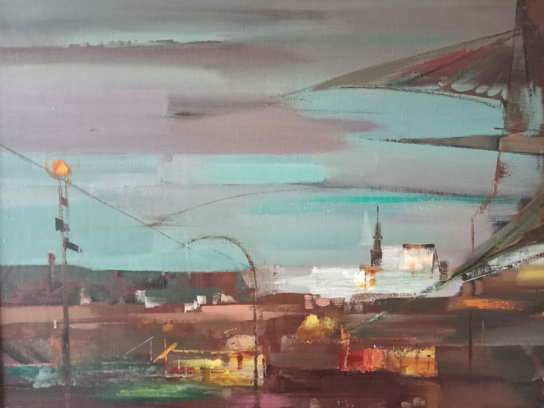 Oil painting urban landscape Anatoly Borisovich Tarabanov - 6