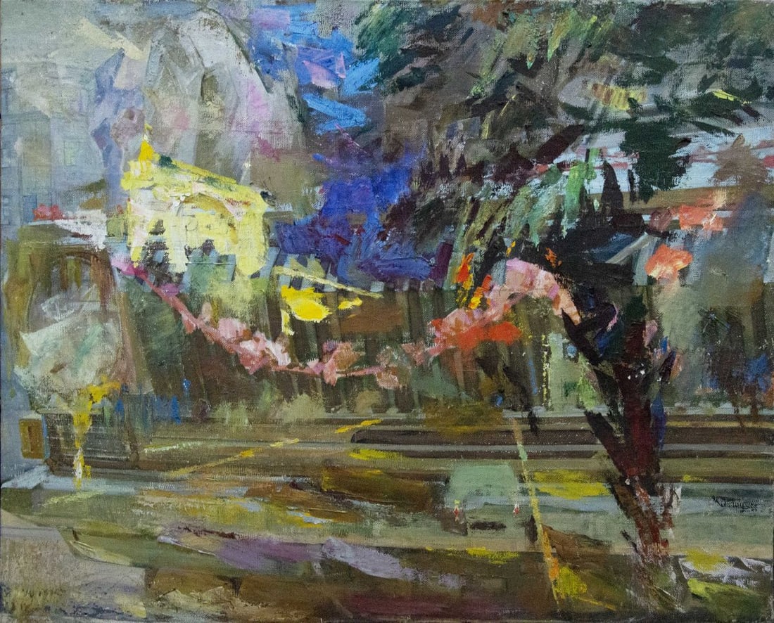 Oil painting Daylight Lapunov G. A.: Title: Oil painting Daylight Lapunov G. A. Description: NoVernd 67 *** ABOUT THIS PAINTING *** * TITLE: "Daylight" * ARTISTS: Lapunov G. A. * SIZE: 80x100 cm/'26.77x55.51 inches' * MEDIUM: oil, canvas