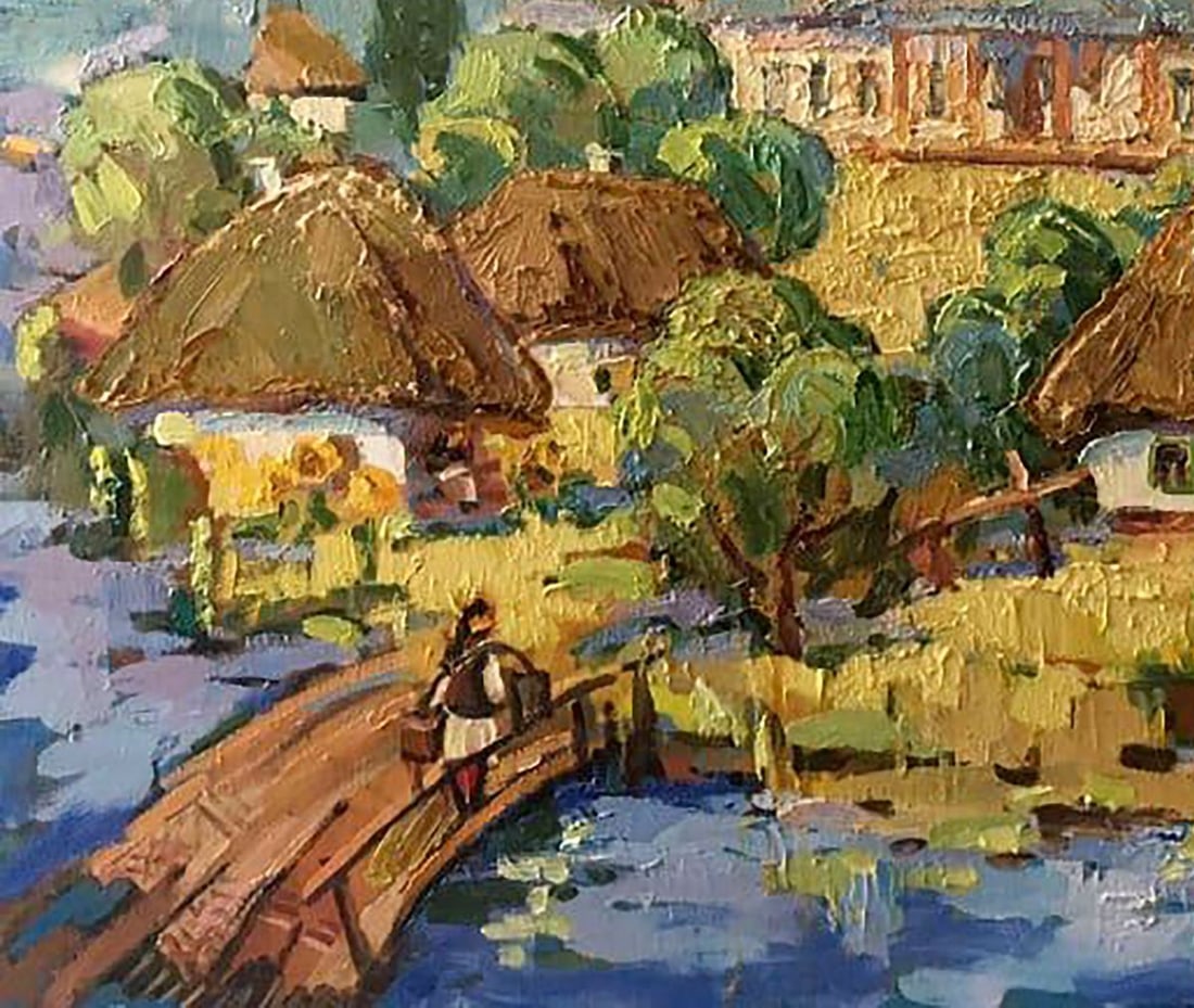 Oil painting Rural landscape Kalenyuk Oksana - 4