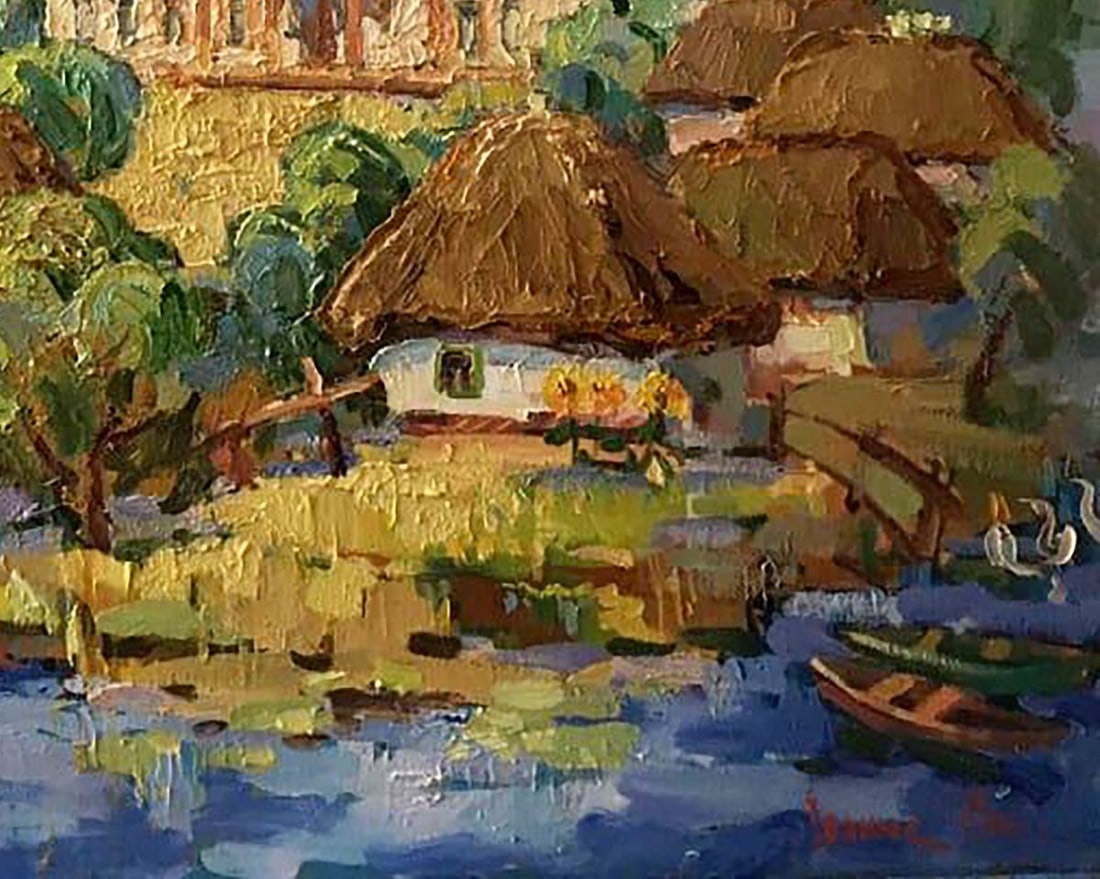 Oil painting Rural landscape Kalenyuk Oksana - 5