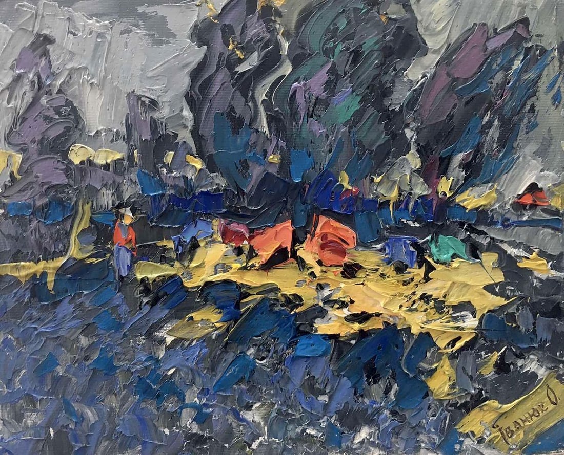 Oil painting Autumn wind Kalenyuk Alex: Title: Oil painting Autumn wind Kalenyuk Alex Description: NoKalen 285 *** ABOUT THIS PAINTING *** * TITLE: "Autumn wind" * ARTISTS: Kalenyuk Alex * SIZE: 20x25 cm/'7.87x9.84 inches' * MEDIUM: oil,