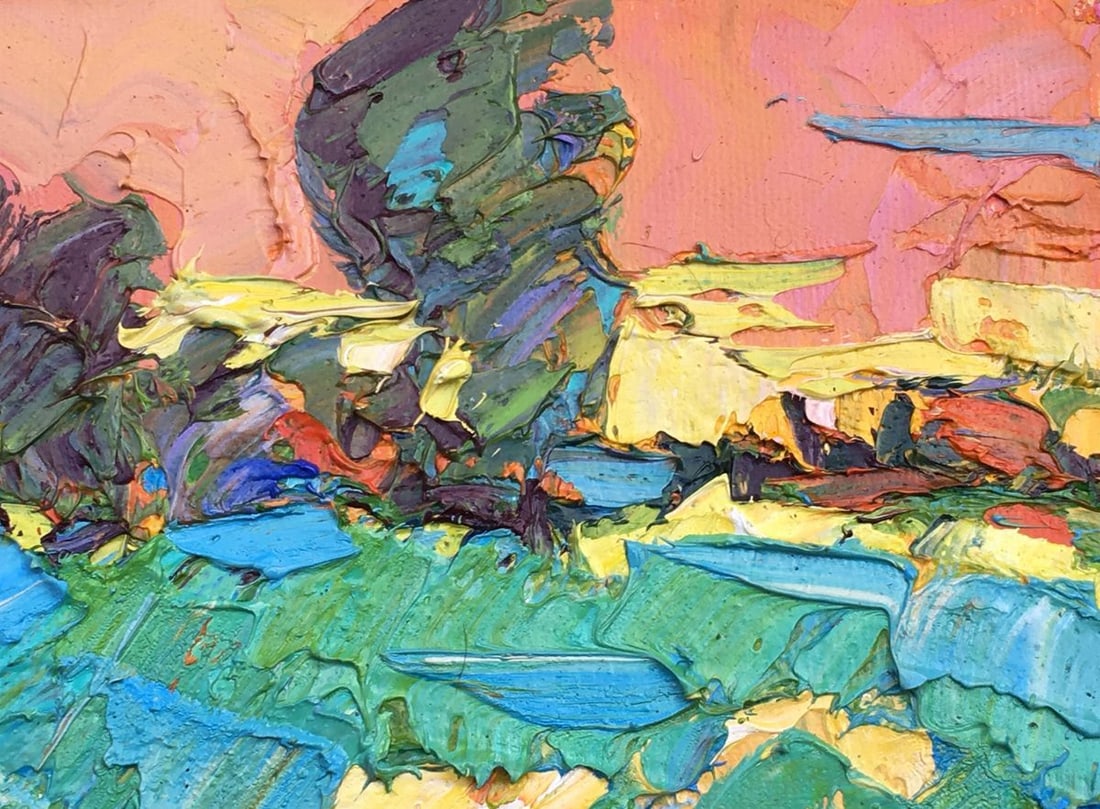 Oil painting Dewy grasses Kalenyuk Alex - 5