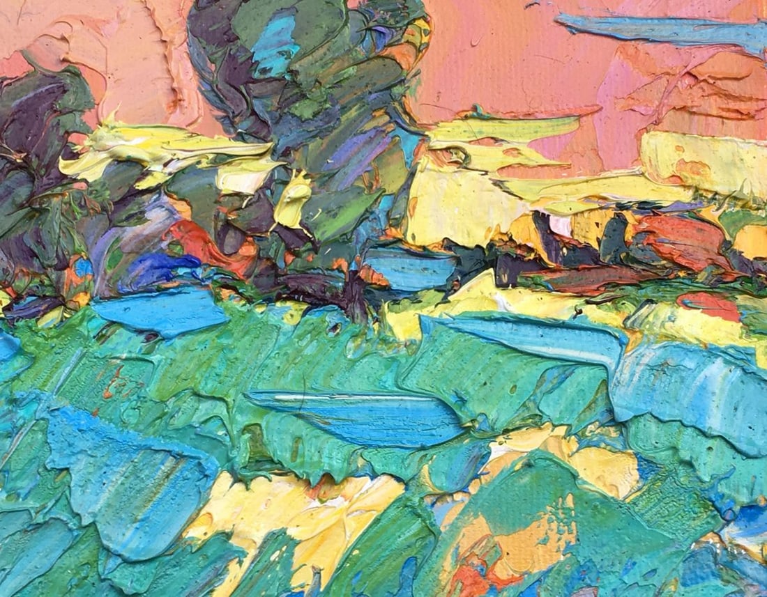 Oil painting Dewy grasses Kalenyuk Alex - 7