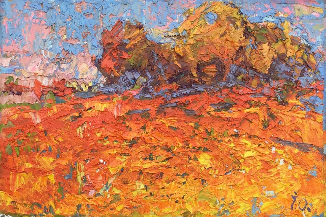 Oil painting Crimson stubble Kalenyuk Alex (1 of 10)