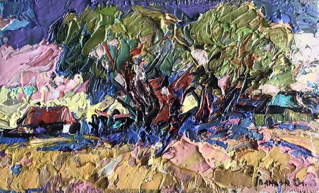 Oil painting Warm wind Kalenyuk Alex: Title: Oil painting Warm wind Kalenyuk Alex Description: No466AAA *** ABOUT THIS PAINTING *** * TITLE: "Warm wind" * ARTISTS: Kalenyuk Alex * SIZE: 15x25 cm/'5.90x9.84 inches' * MEDIUM: oil, canvas * 
