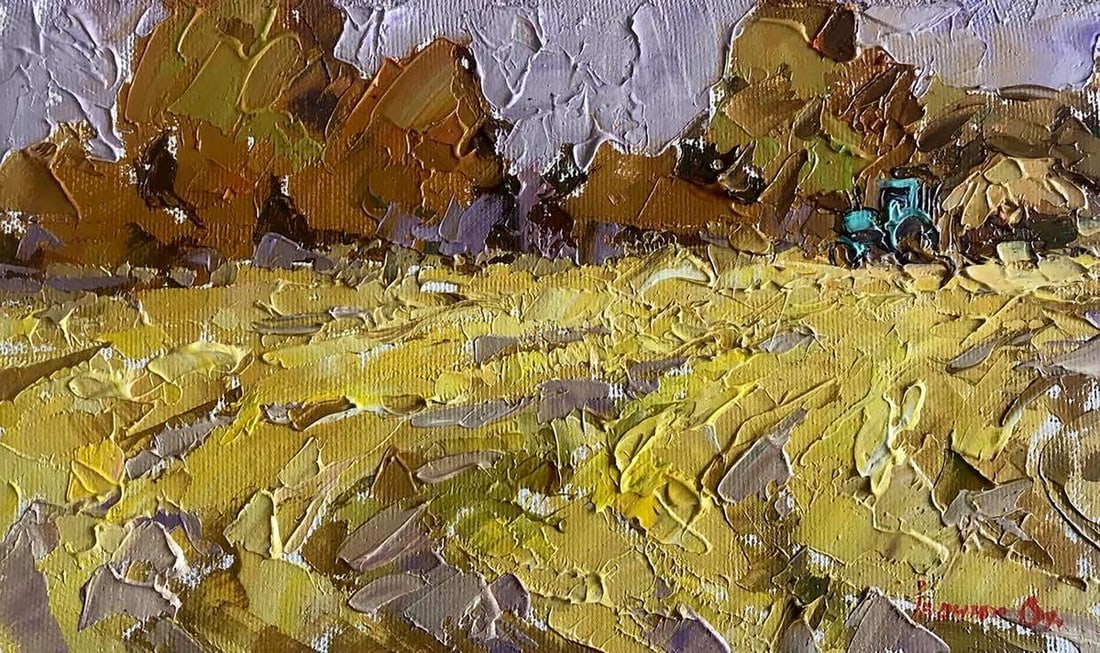 Oil painting Golden steppes Kalenyuk Alex (1 of 6)
