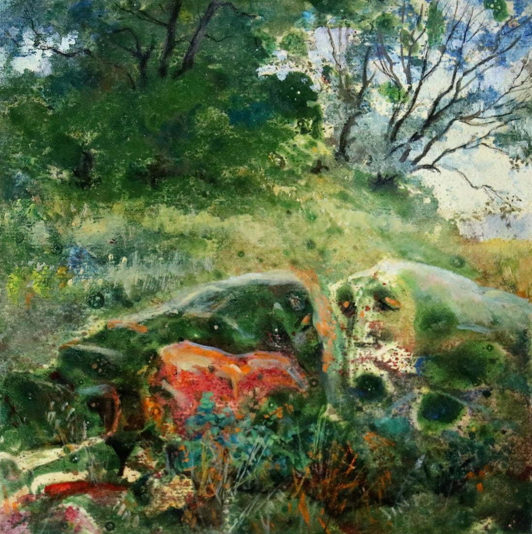 Oil painting At the clearing Vitaly Duhnevich (1 of 1)