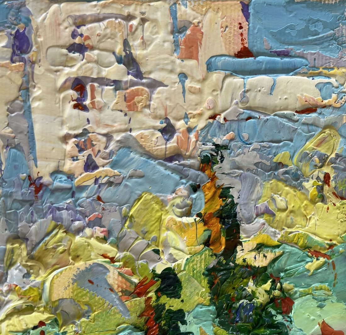 Oil painting Sunny summer city Alex Kalenyuk - 5